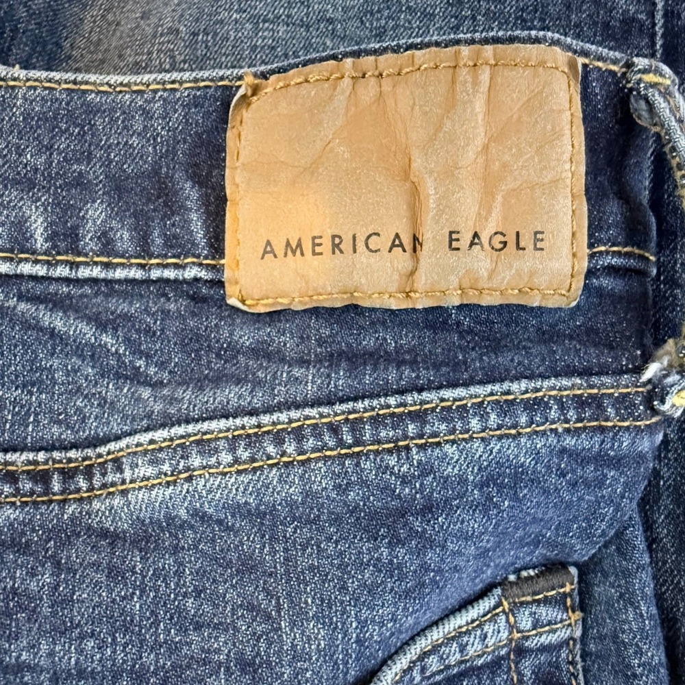 American Eagle Original Bootcut Women 32x32 Blue Flex Denim Classic Americana - Picture 8 of 12